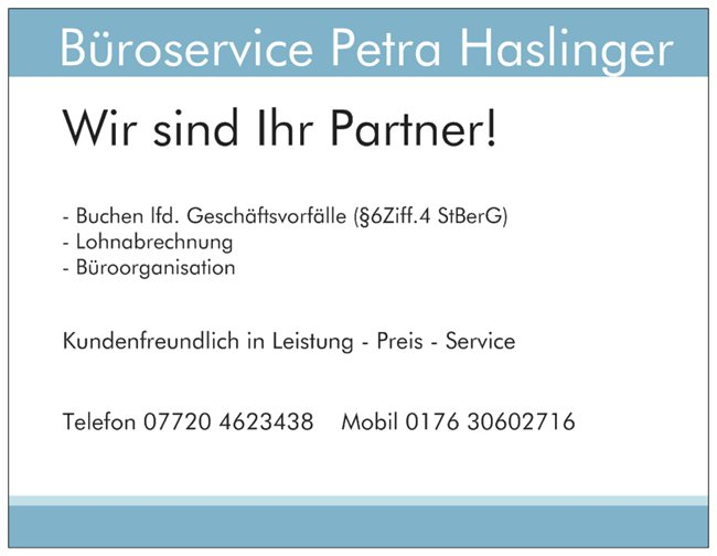 Büroservice Petra Haslinger